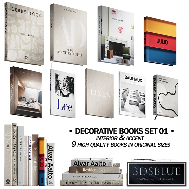 030 Decorative books set 01 neutral 00