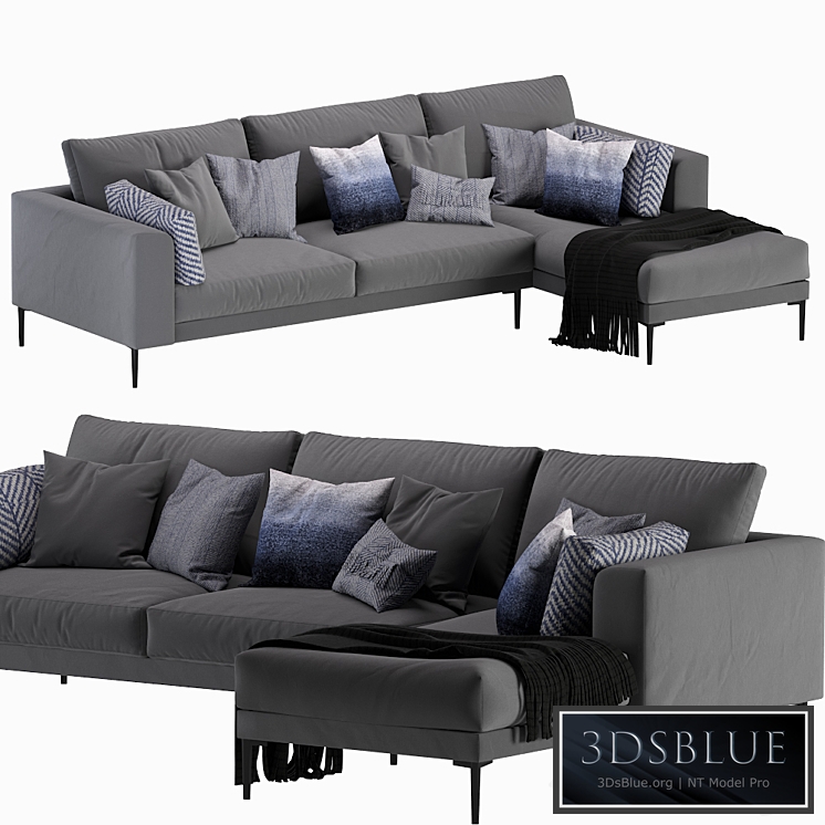 West Elm Harper Terminal Chaise