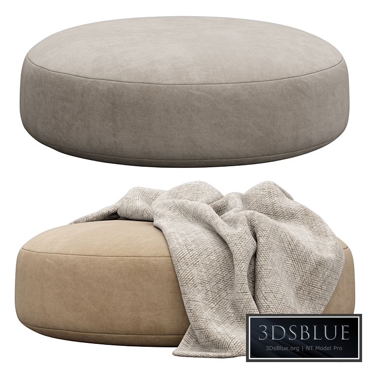 Round pouf by bloomingville