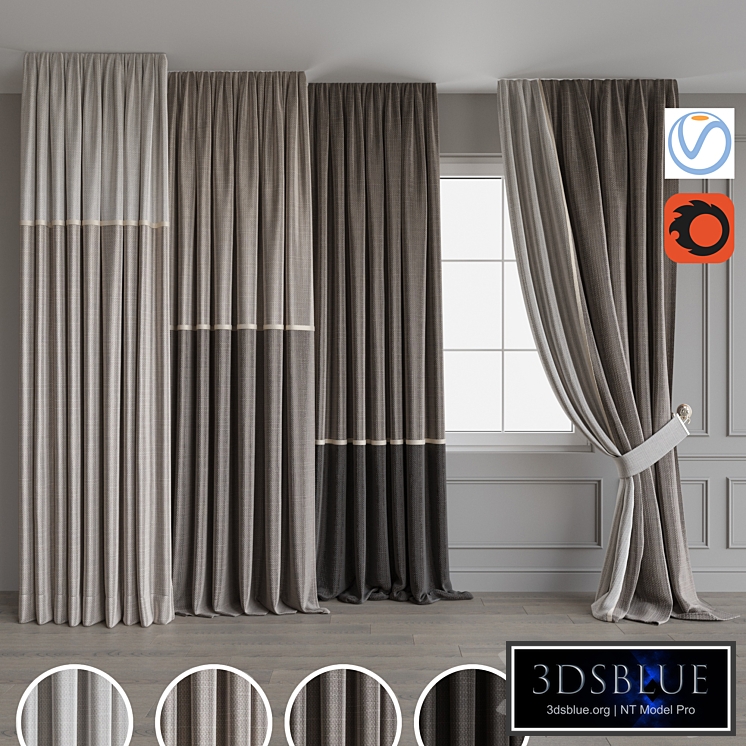 Set of curtains 100