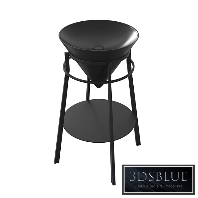 Sink with rim CO.WBI.44 \ BLK.M Kerama Marazzi