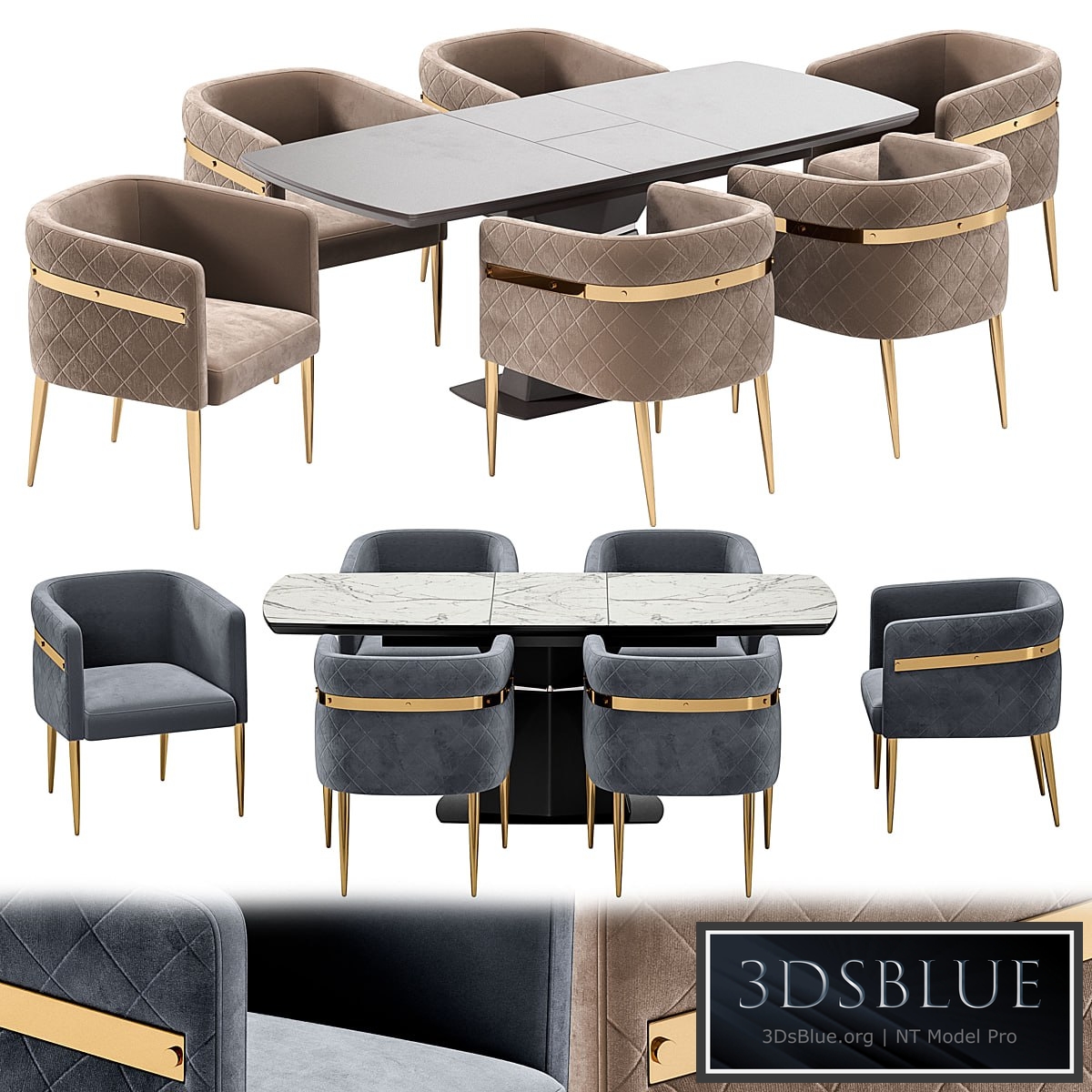 Garda dining chair and Diamond table