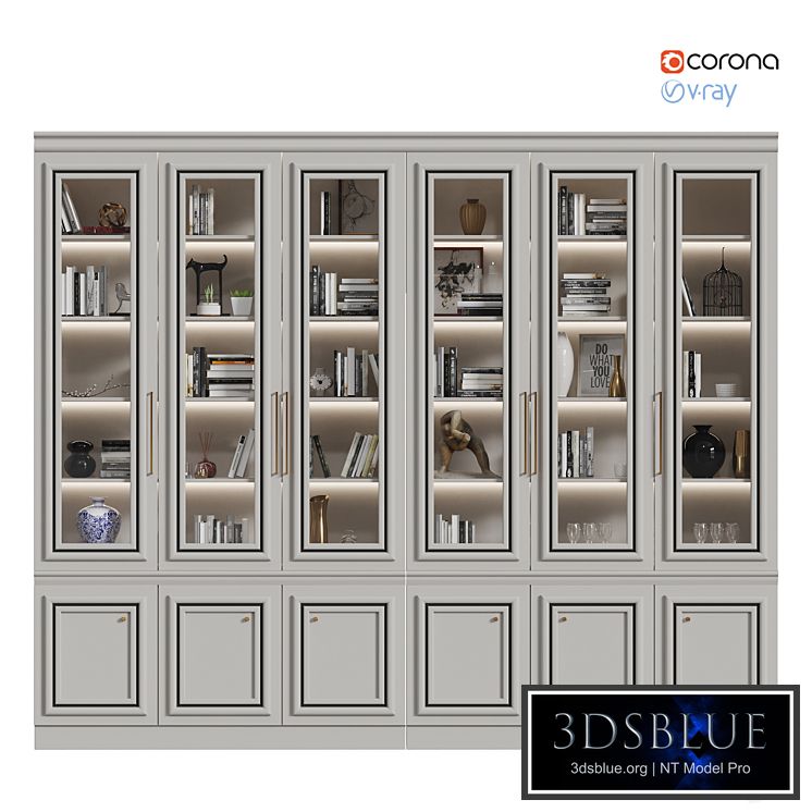 Neoclassic wardrobe with decor