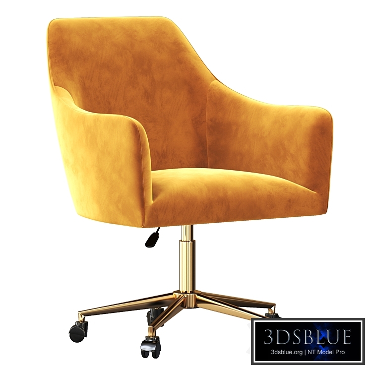 Frosted Adjustable Swivel Velvet Office Chair