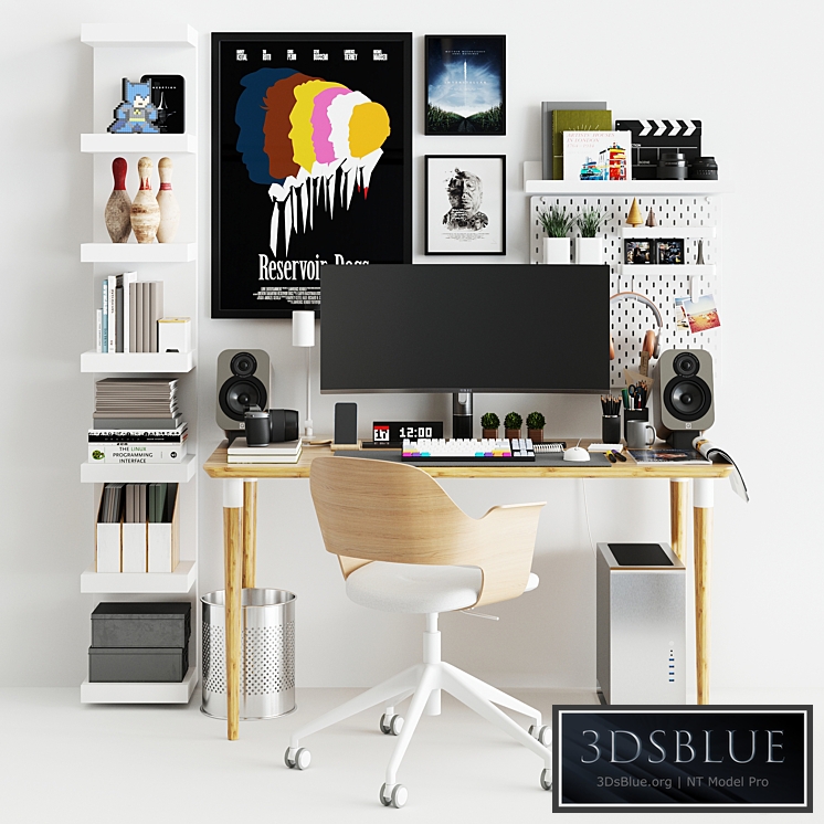 Workplace set with decor IKEA. Sk_2