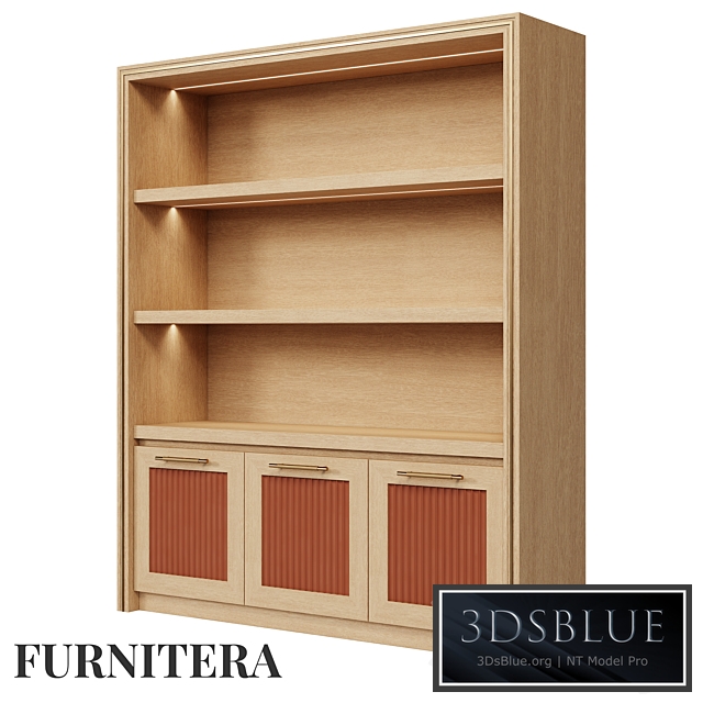 Bookcase Nolan in oak veneer