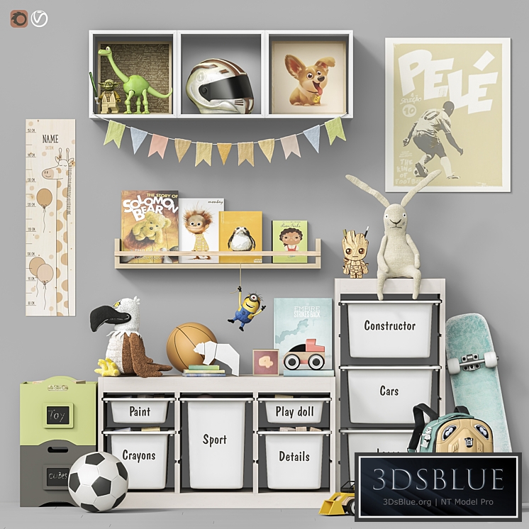 Toys and furniture set 107