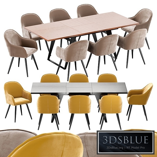 Frida dining chair and table HA1518-3