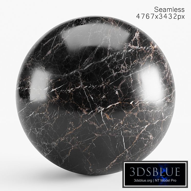 Black marble seamless material