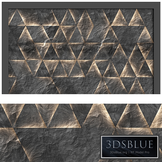 Backlit stone wall panel