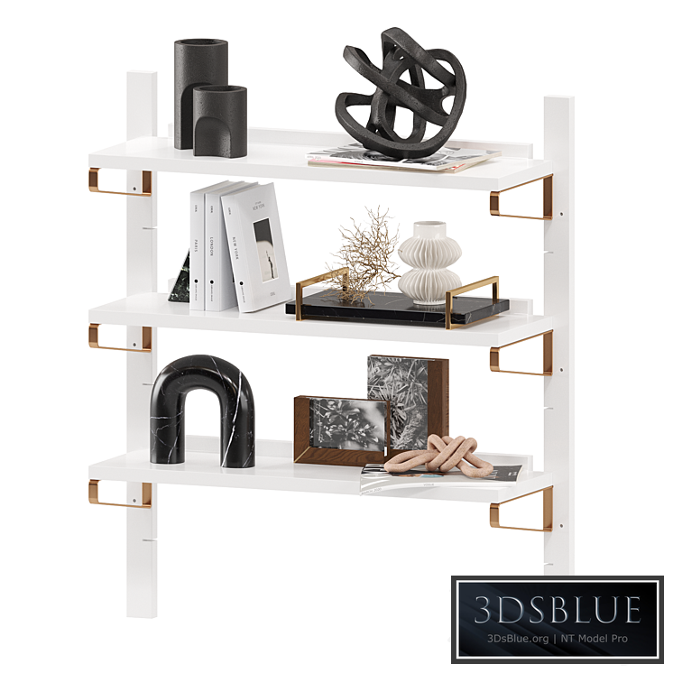 CB2 White High-Gloss Single Modular Wall Shelf
