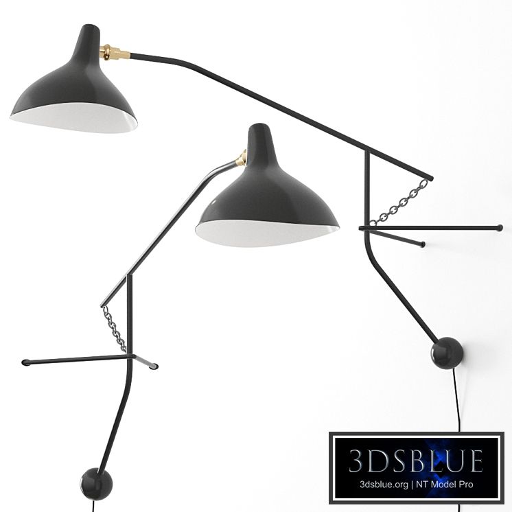 MANTIS BS2 BL Wall light by DCW éditions