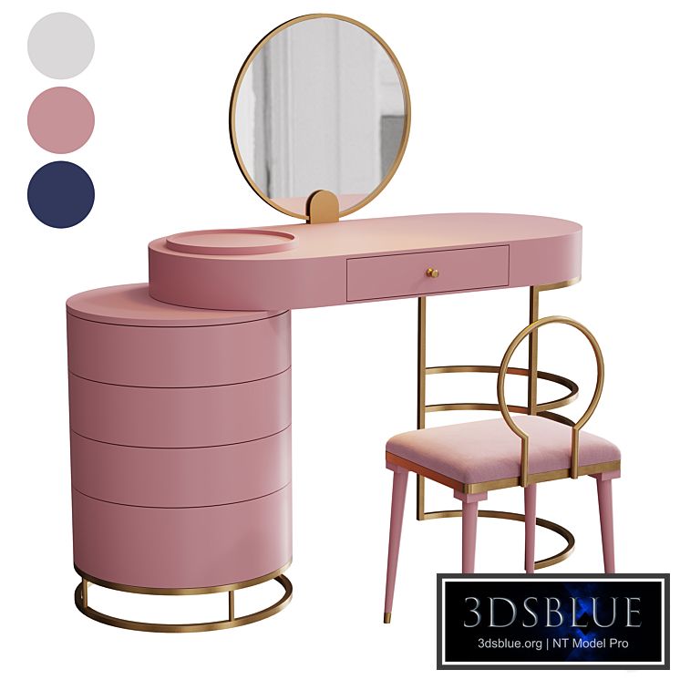 Homary Makeup Vanity Dressing Table 3 Colors