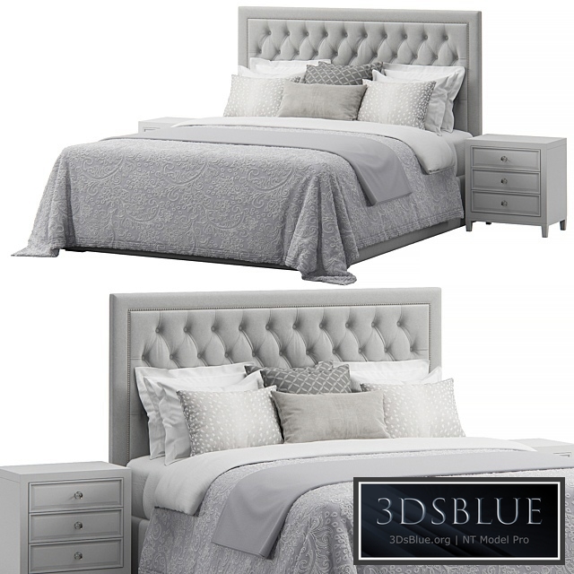 Osborne Fabric King Sized Tufted Headboard Bed