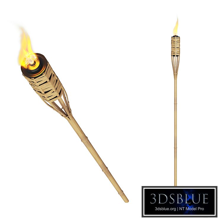 Bungalow torch bamboo