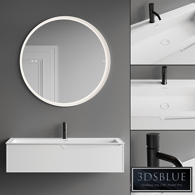 Fiora Frame Vanity Unit Set 1