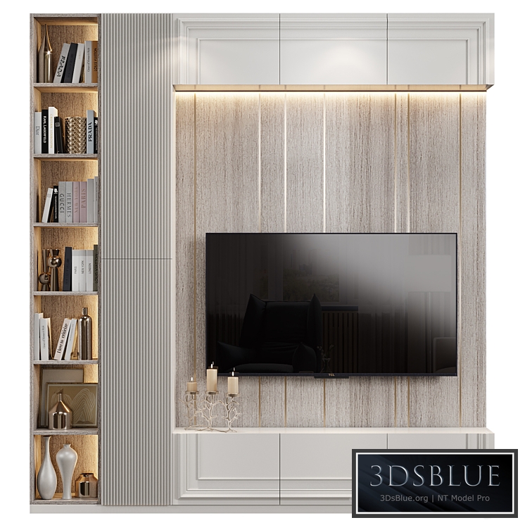 Neoclassical TV wall 020