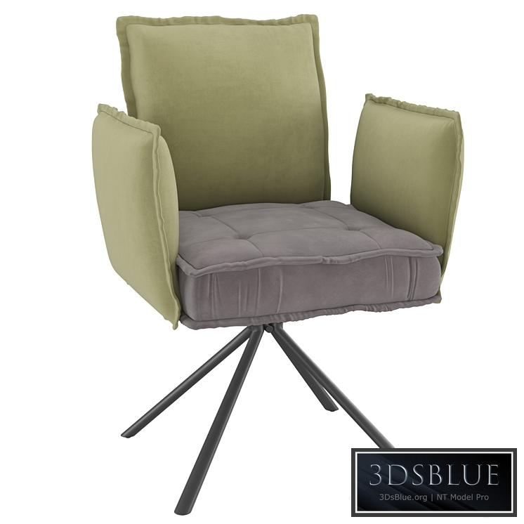Homary-Modern Upholstered Velvet Accent Chair Soft Chair in Carbon Steel Legs