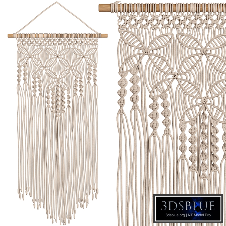 Wall Hanging Braided Boho Macrame Woven Handmade Art Tapestry Home Room Decor