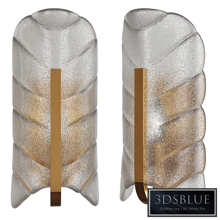 1 of the 5 pair orrefors sconce