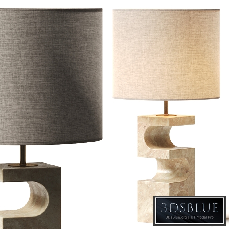 Crate and Barrel Boveda Stone Table Lamp
