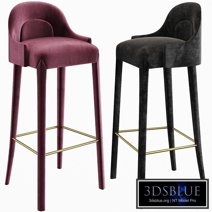 Juliettes Interiors Elegant Designer Bar Stool SKU: JBK220A