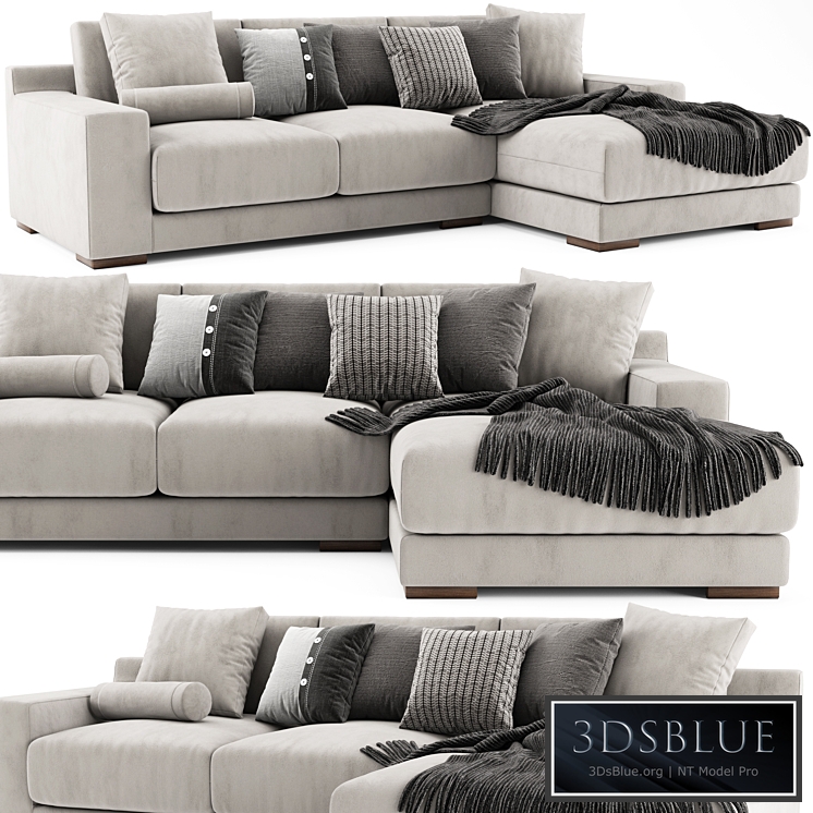 West Elm Dalton Chaise Longue