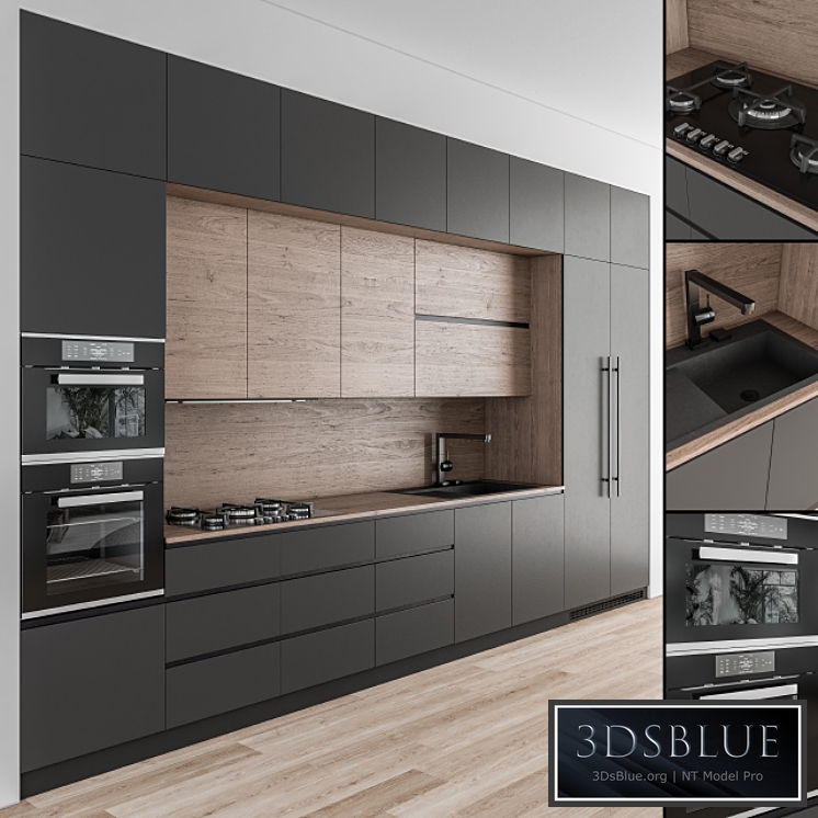 Kitchen Modern - Wood and Black 49