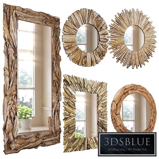 Firewood mirror wood