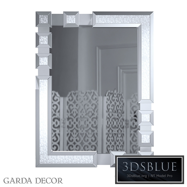 RECTANGULAR MIRROR IN ORIGINAL FRAME 50SX-6488 Garda Decor