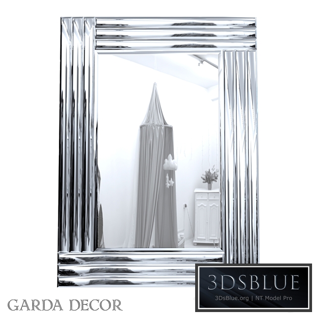 Rectangular Decorative Mirror 50SX-8008/1 Garda Decor
