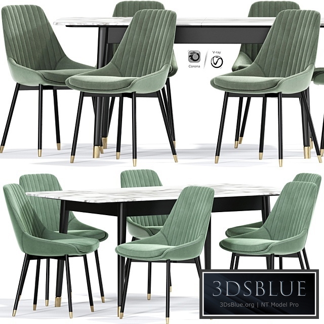 Kendall Upholstered Dining Chair Table