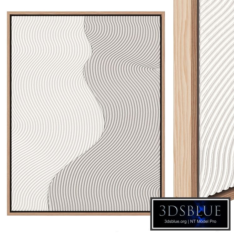 Abstract plaster painting