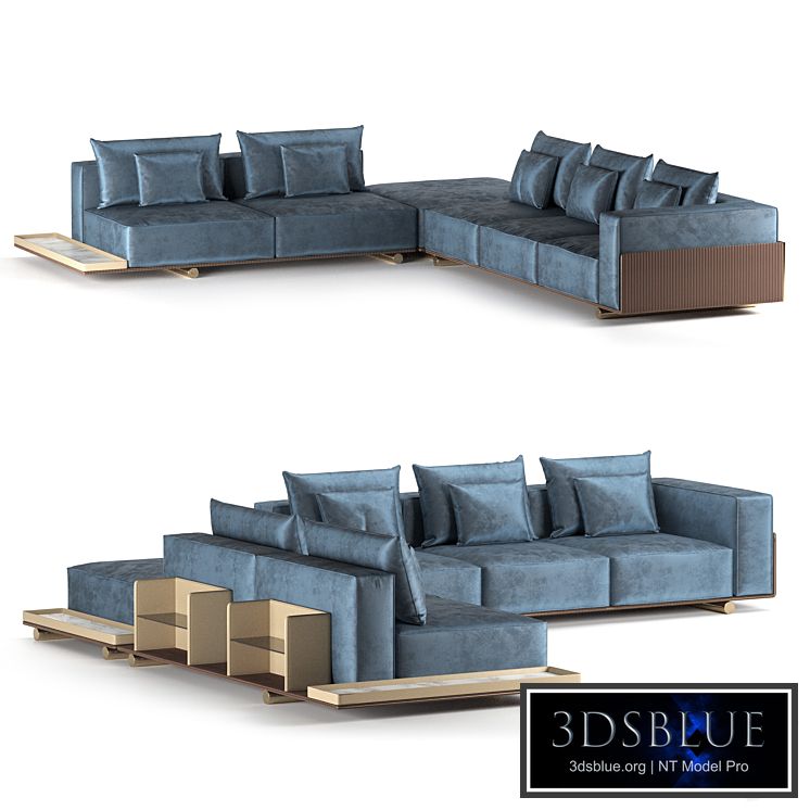 Modular sofa Donovan Square by Visionnaire