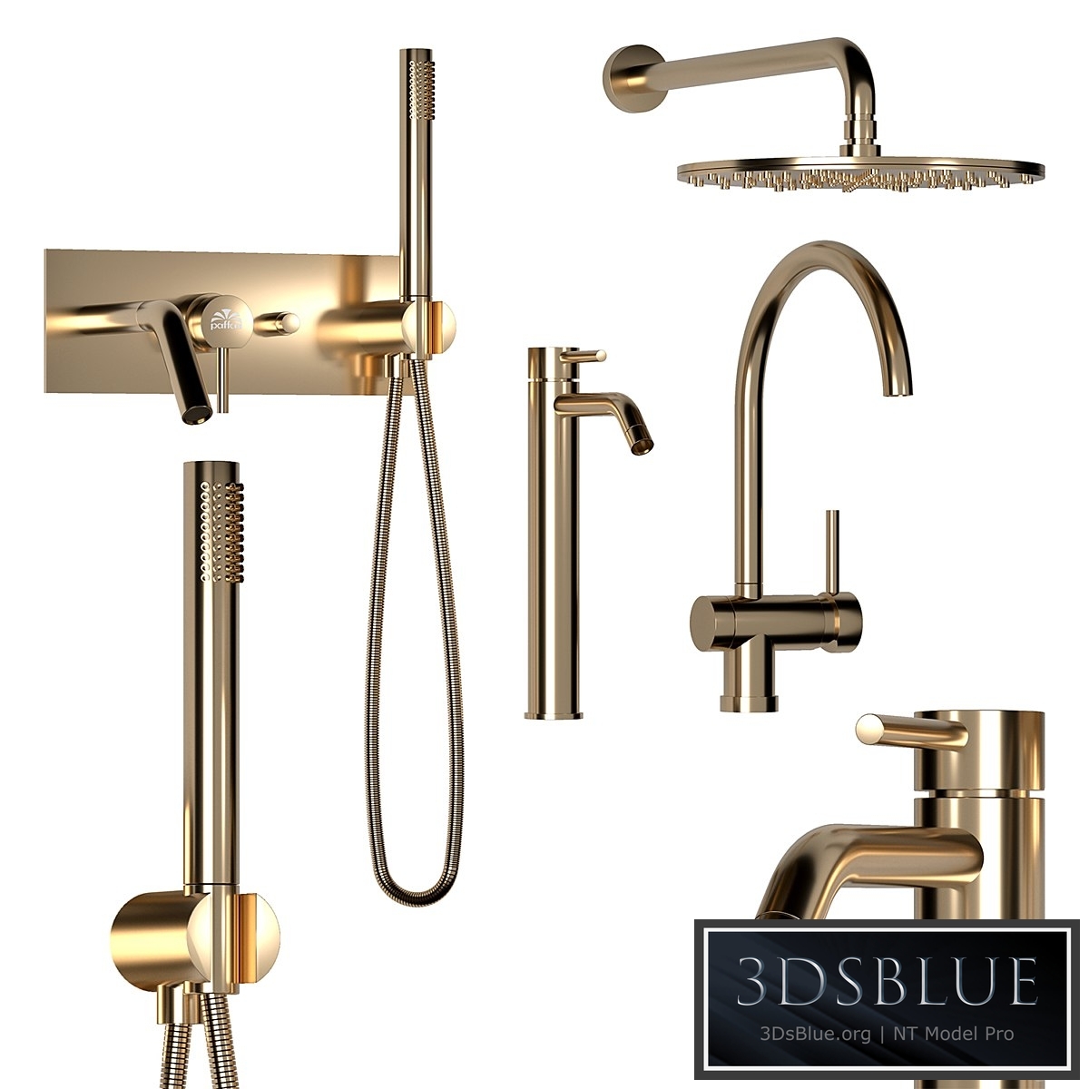 Mixer set Paffoni set GOLD