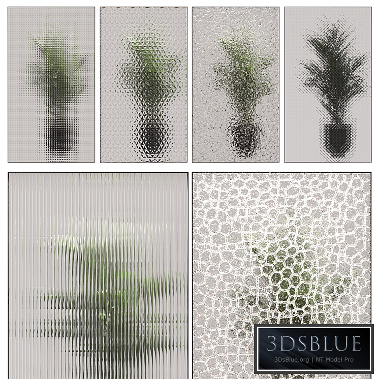 Decorative glass partition 01