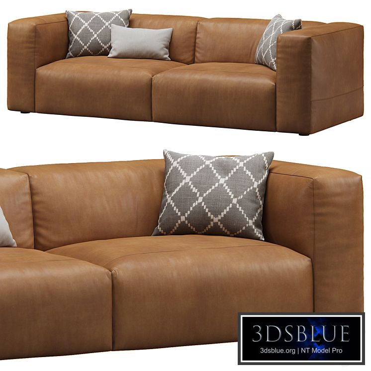 Leather 2seat Cloud Sofa by Prostoria