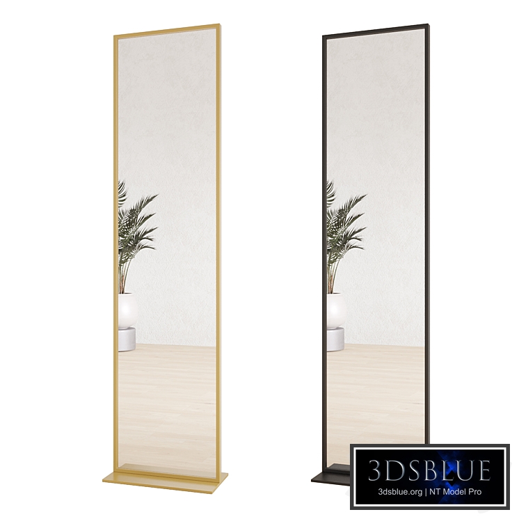 Floor mirror rectangular