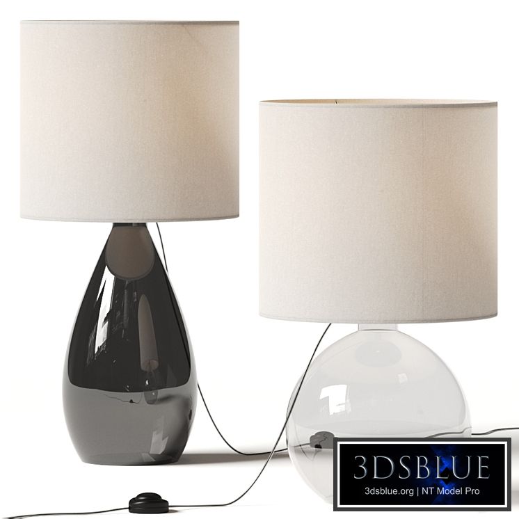 West Elm Foundational Glass Table Lamps