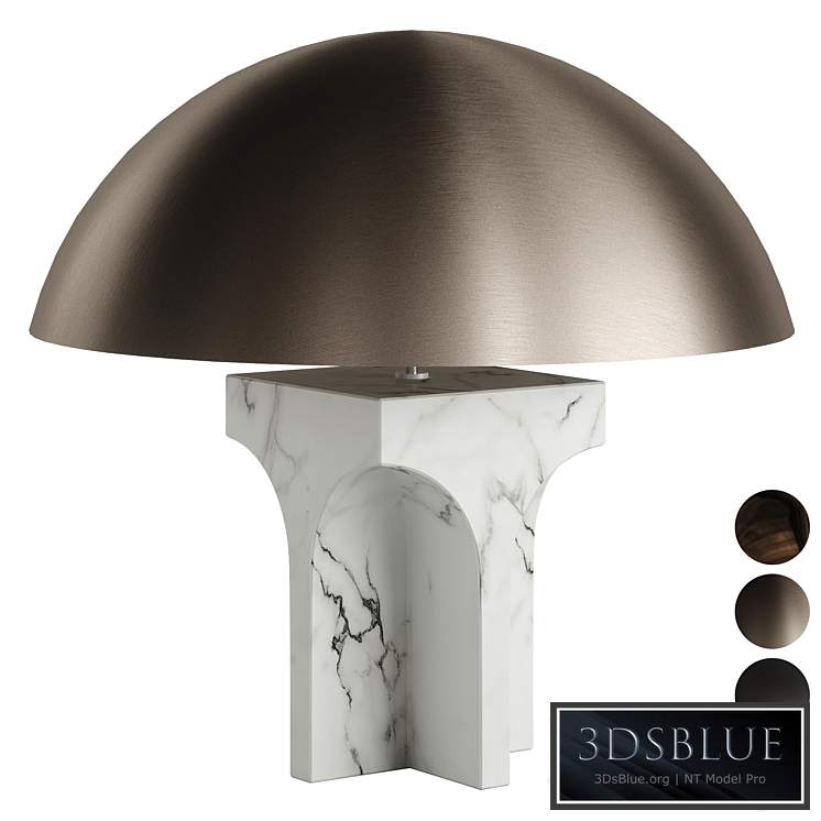 FENDI ROXIE TABLE LAMP CARRARA WHITE MARBLE