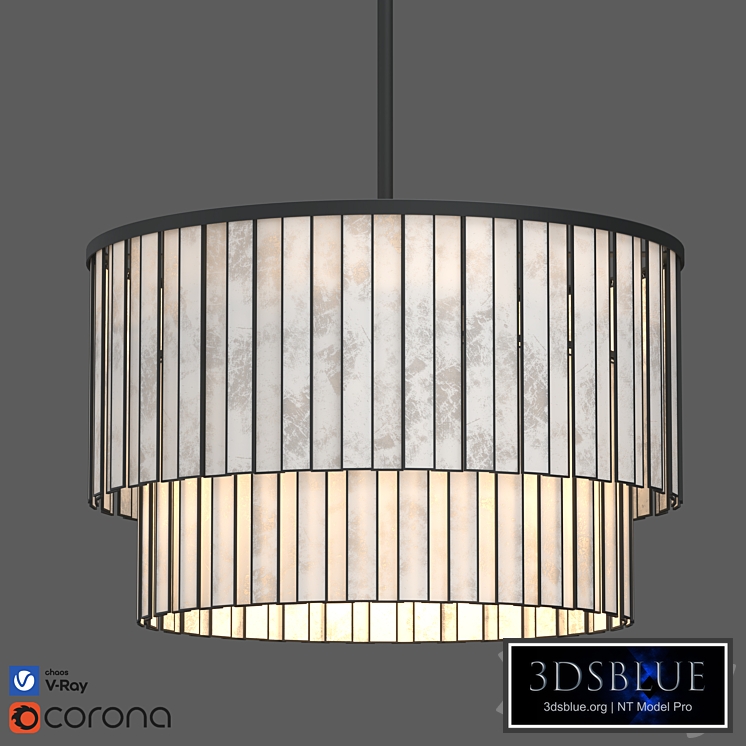 Astrid Capiz Rectangular Chandelier