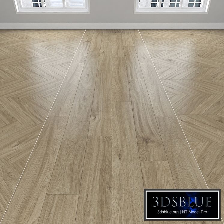 Parquet Oak, 3 types: herringbone, linear, chevron.