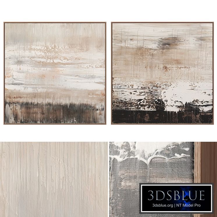 Modern abstract paintings on canvas