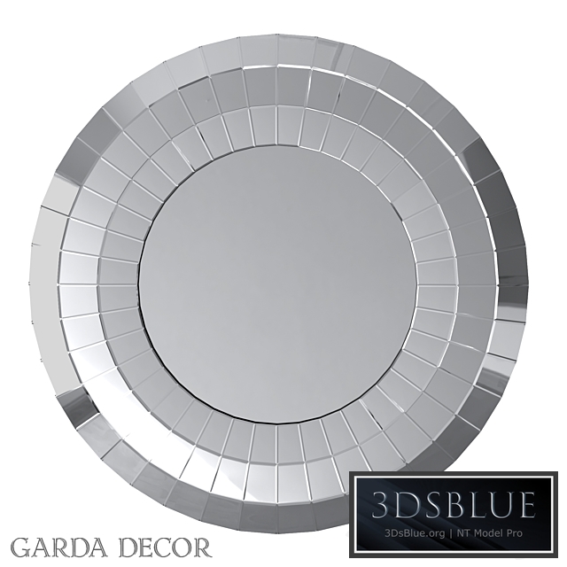 Round Mirror in A Frame OF MIRROR ELEMENTS 50SX-9159 Garda Decor