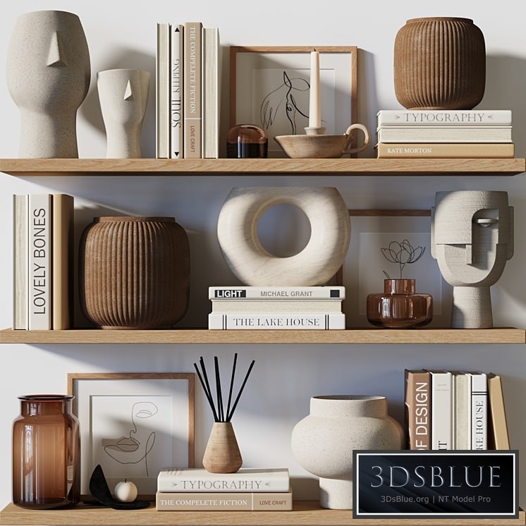 Decorative Set 01 Shelf