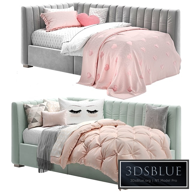 Avalon Upholstered Corner Storage Bed