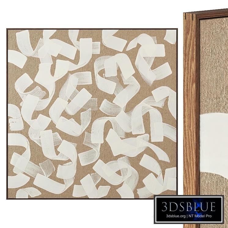 Abstract modern painting on canvas