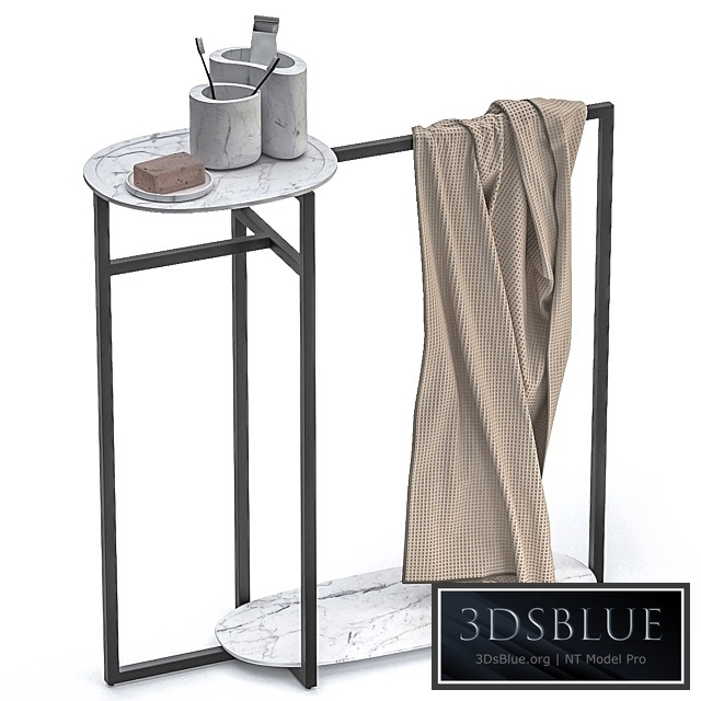 Freestanding towel rack