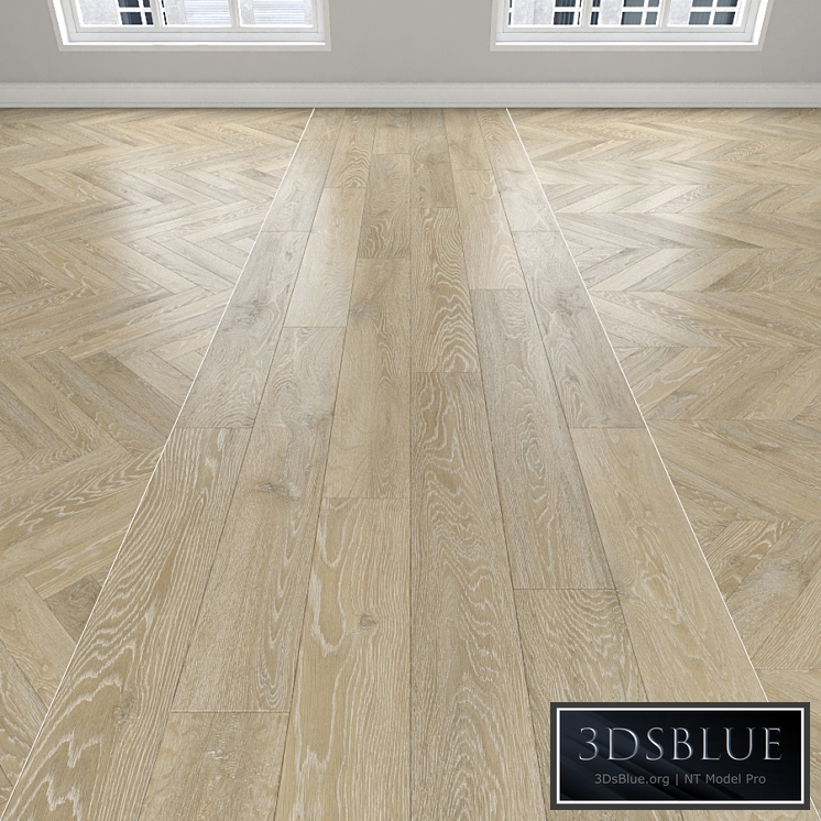Parquet Oak, 3 types: herringbone, linear, chevron.