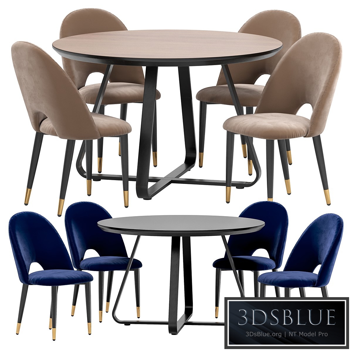 Iris dining chair and Toronto table